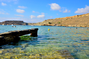 Gnejna Bay - Beautiful sandy beach near DOMUS Boutique Hotel